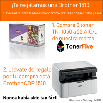 ¡Te regalamos una impresora monocromo Brother CDP 1510!